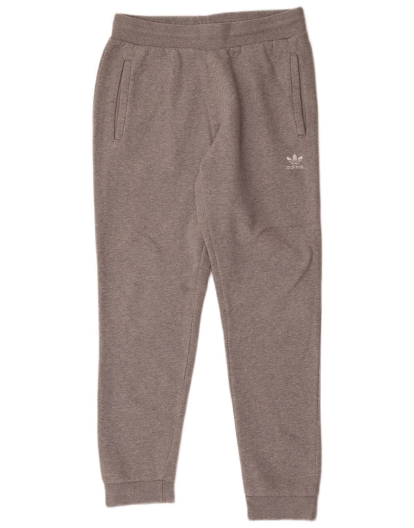 Pantaloni da tuta da uomo Adidas Joggers in cotone chiazzato grigio medio