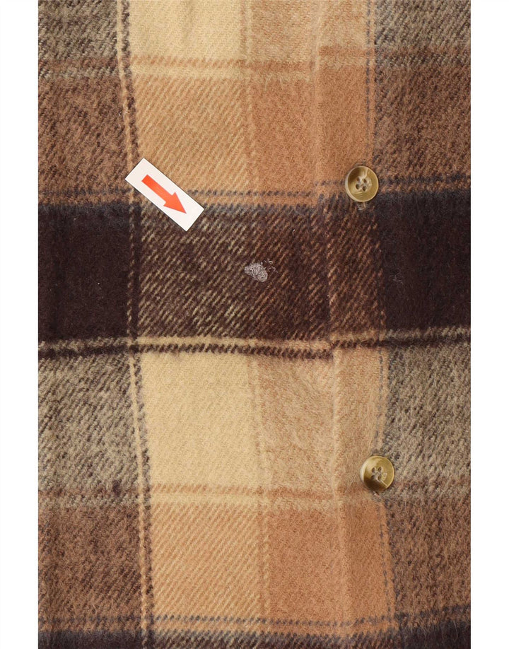 Camicia in flanella da uomo Regina 2XL Acrilico a quadri beige