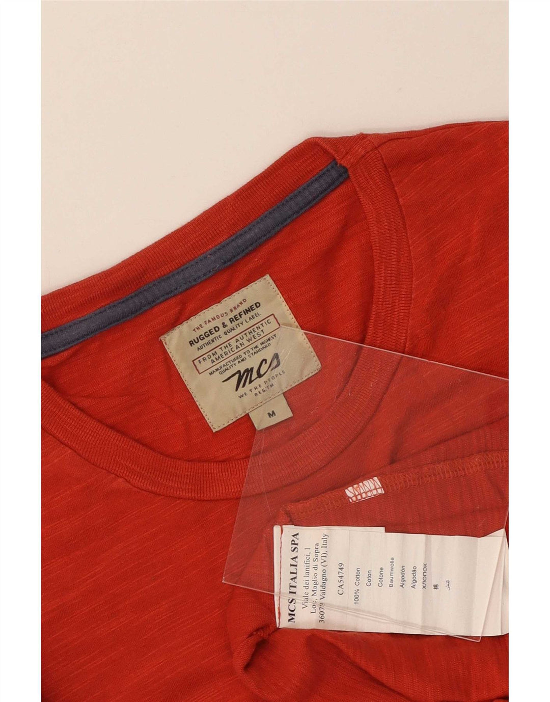 T-shirt grafica da uomo Marlboro Classics Top in cotone rosso medio