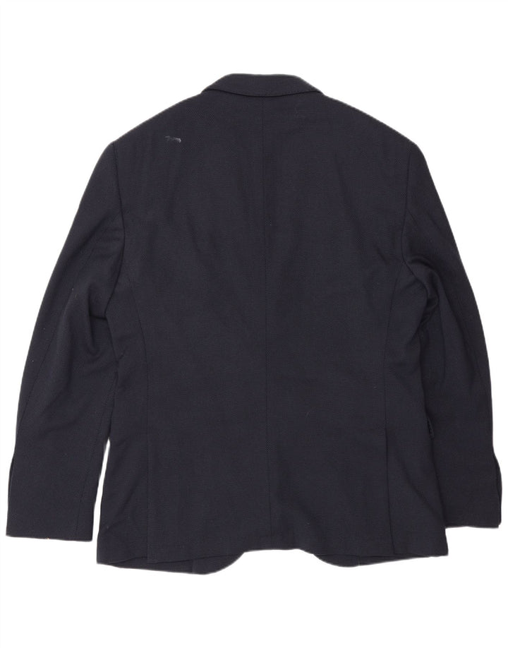 Giacca blazer da uomo a 2 bottoni Massimo Dutti EU 50 media lana blu navy