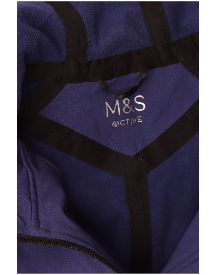 Impermeabile con cappuccio da donna Marks & Spencer UK 14 medio blu navy