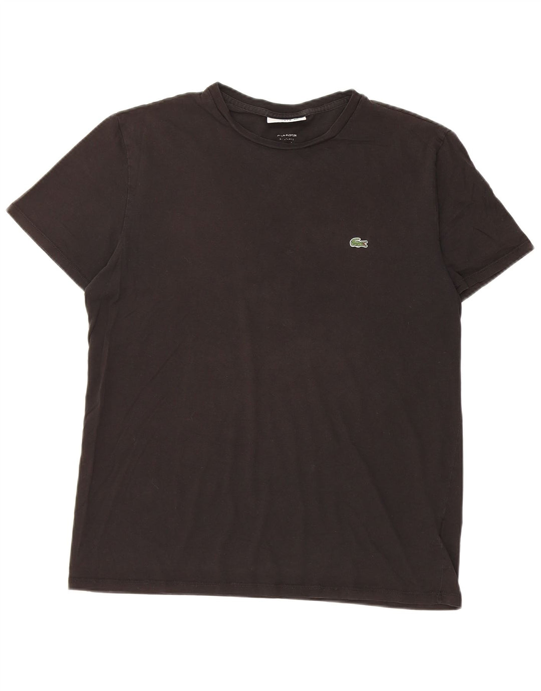 T-shirt da uomo Lacoste Top media in cotone nero