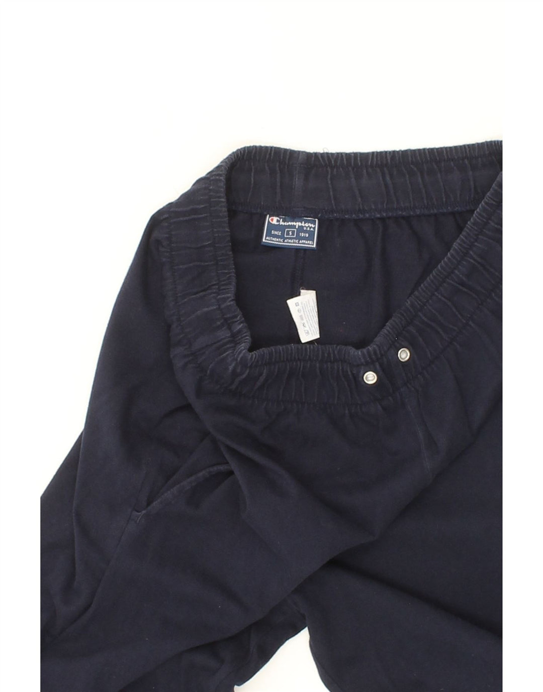 CHAMPION Mens Tracksuit Trousers Small  Navy Blue Cotton Vintage Champion and Second-Hand Champion from Messina Hembry 