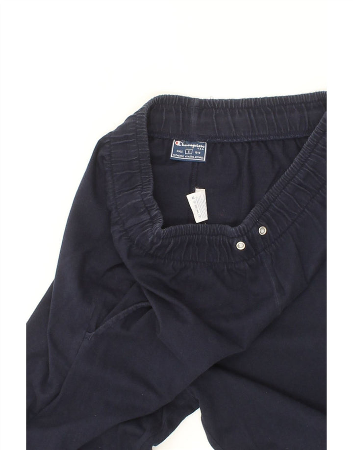 CHAMPION Mens Tracksuit Trousers Small  Navy Blue Cotton Vintage Champion and Second-Hand Champion from Messina Hembry 