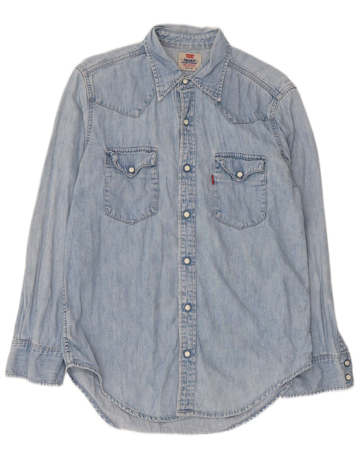Camicia di jeans da uomo Levi's piccola in cotone blu