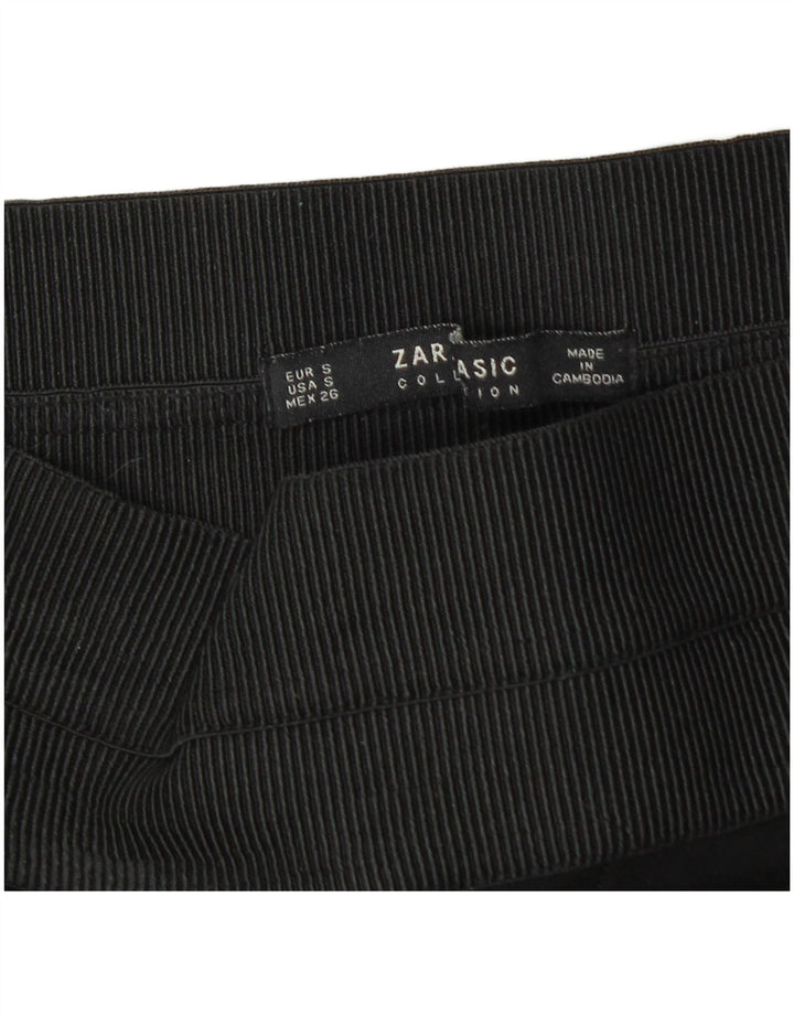 Leggings Zara da donna UK 10 piccoli gessati neri
