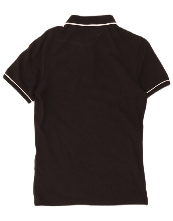 Polo da uomo Calvin Klein Jeans piccola in cotone nero