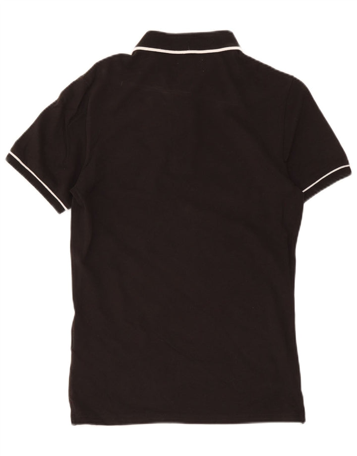 Polo da uomo Calvin Klein Jeans piccola in cotone nero