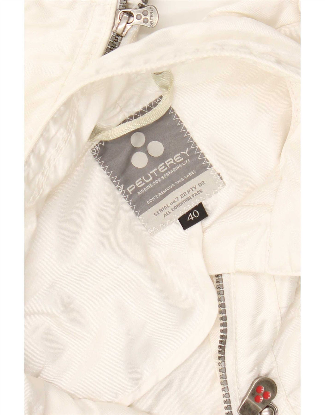 Giubbotto bomber corto da donna PEUTEREY IT 40 piccolo bianco