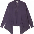 Maglione cardigan aperto asimmetrico da donna Fat Face UK 12 Medio Blu Navy