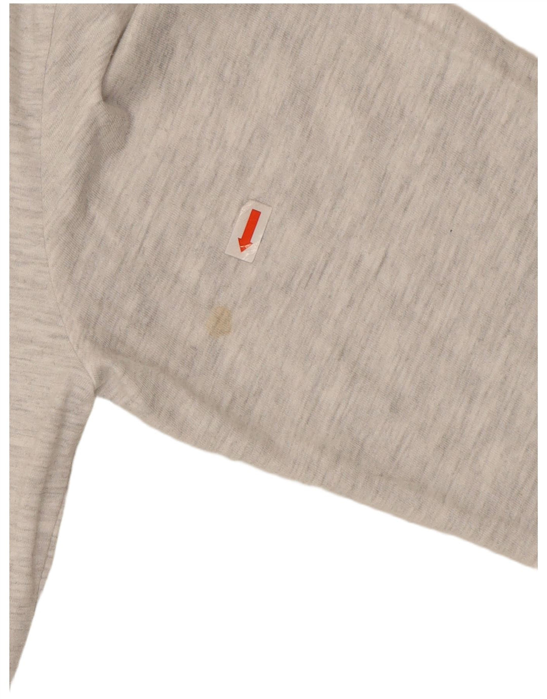 Top grafico da uomo Superdry a maniche lunghe in cotone chiazzato grigio grande