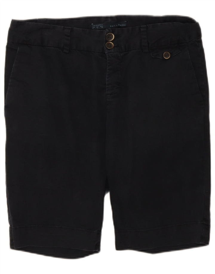 Pantaloncini chino Zara da donna medi W28 blu navy