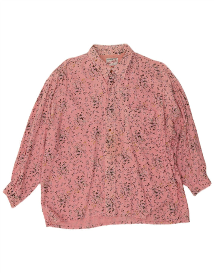 Camicia da donna Cocoa grande floreale rosa