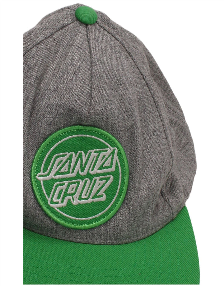 SANTA CRUZ Mens Graphic Snapback Cap One Size Grey Acrylic