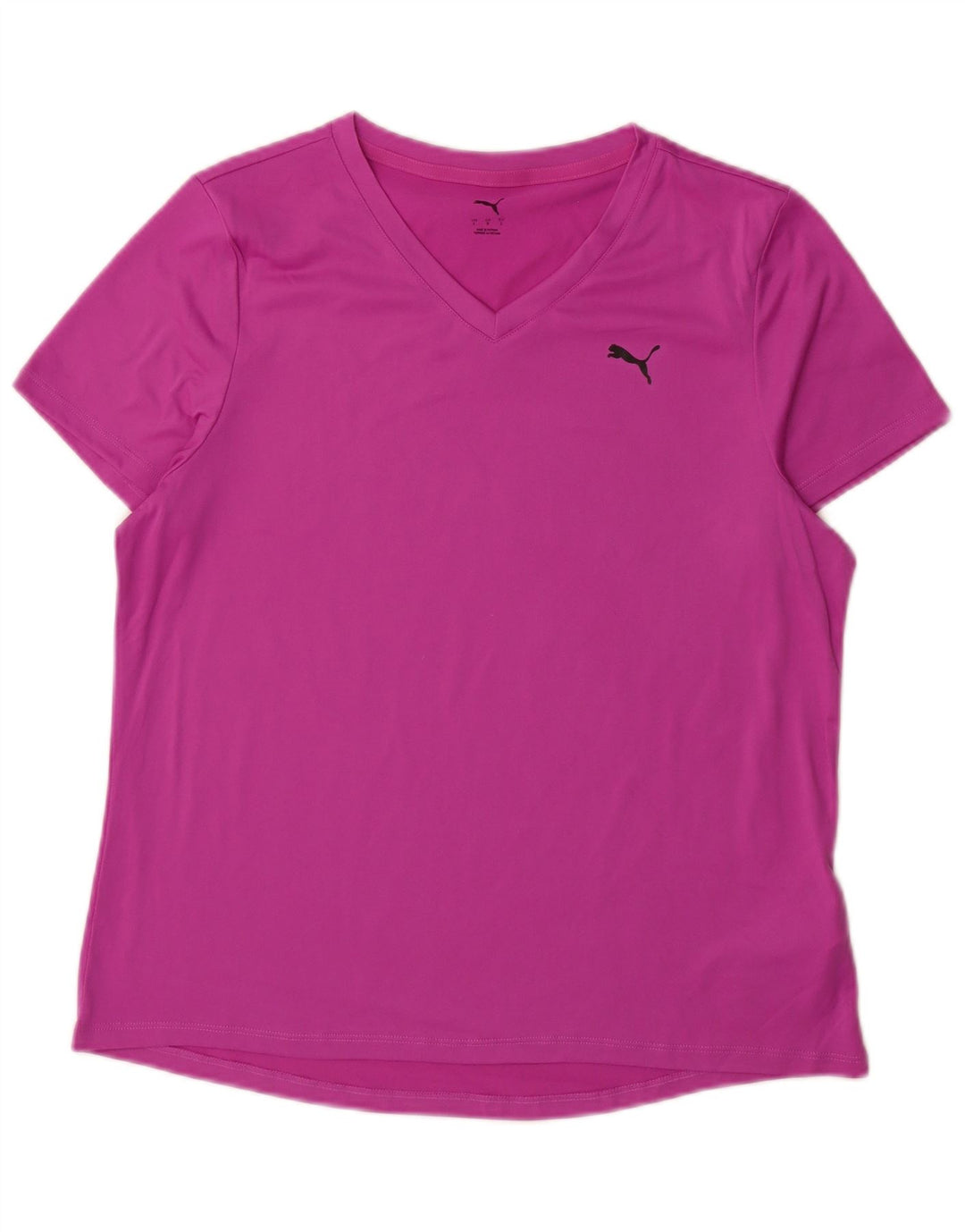 T-shirt da donna Puma UK 16 grande rosa poliestere