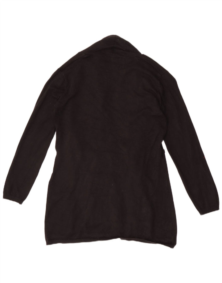Maglione cardigan aperto da donna Zara UK 12 viscosa nera media