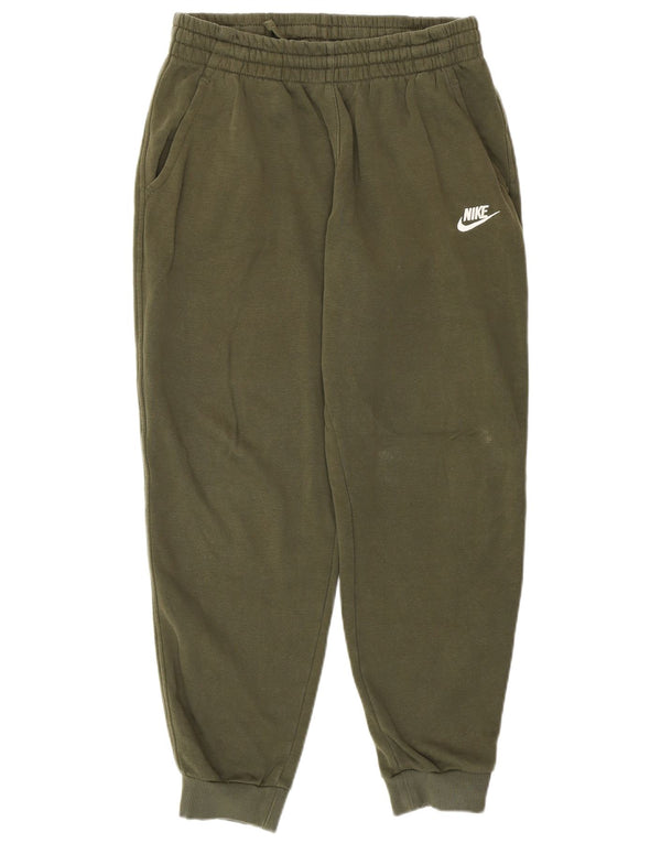Nike Boys Tracksuit Trousers Joggers 13-14 Years XL Khaki Cotton