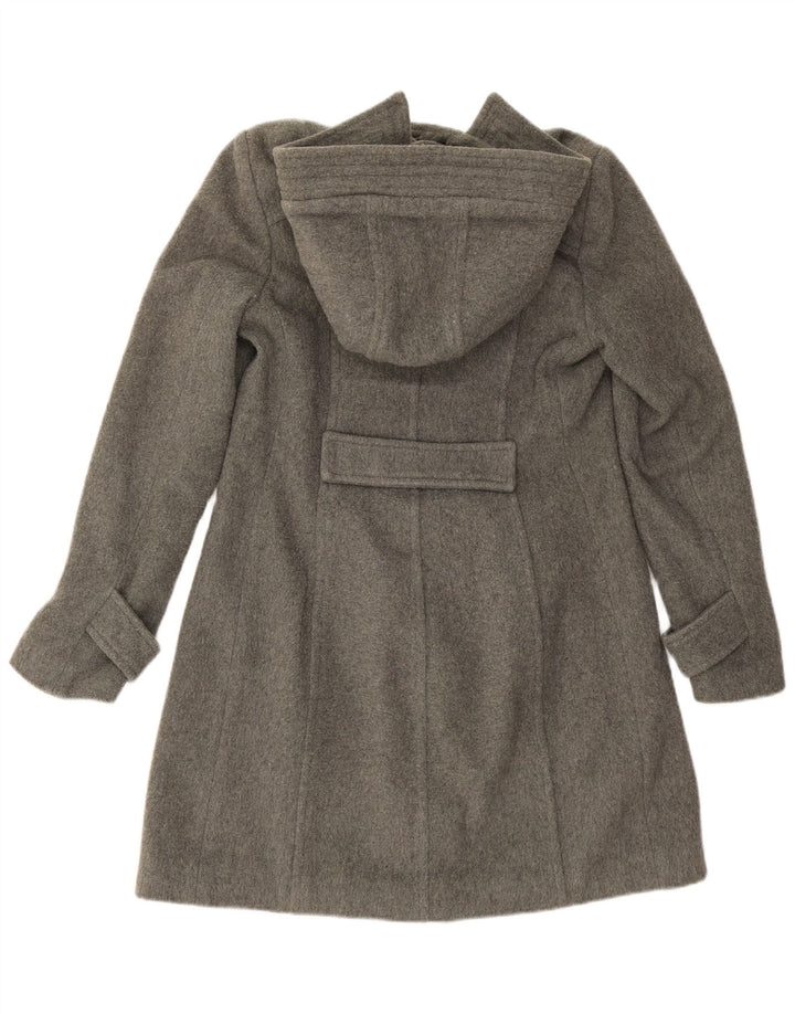 Montgomery con cappuccio da donna vintage IT 44 Lana grigio medio