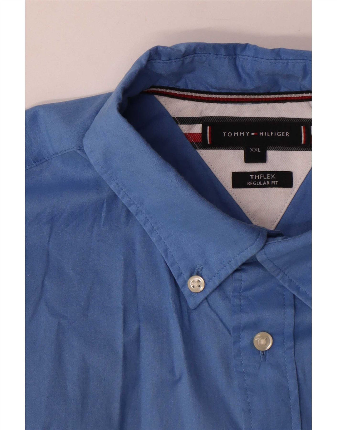 Camicia da uomo Regular Fit Tommy Hilfiger 2XL in cotone blu