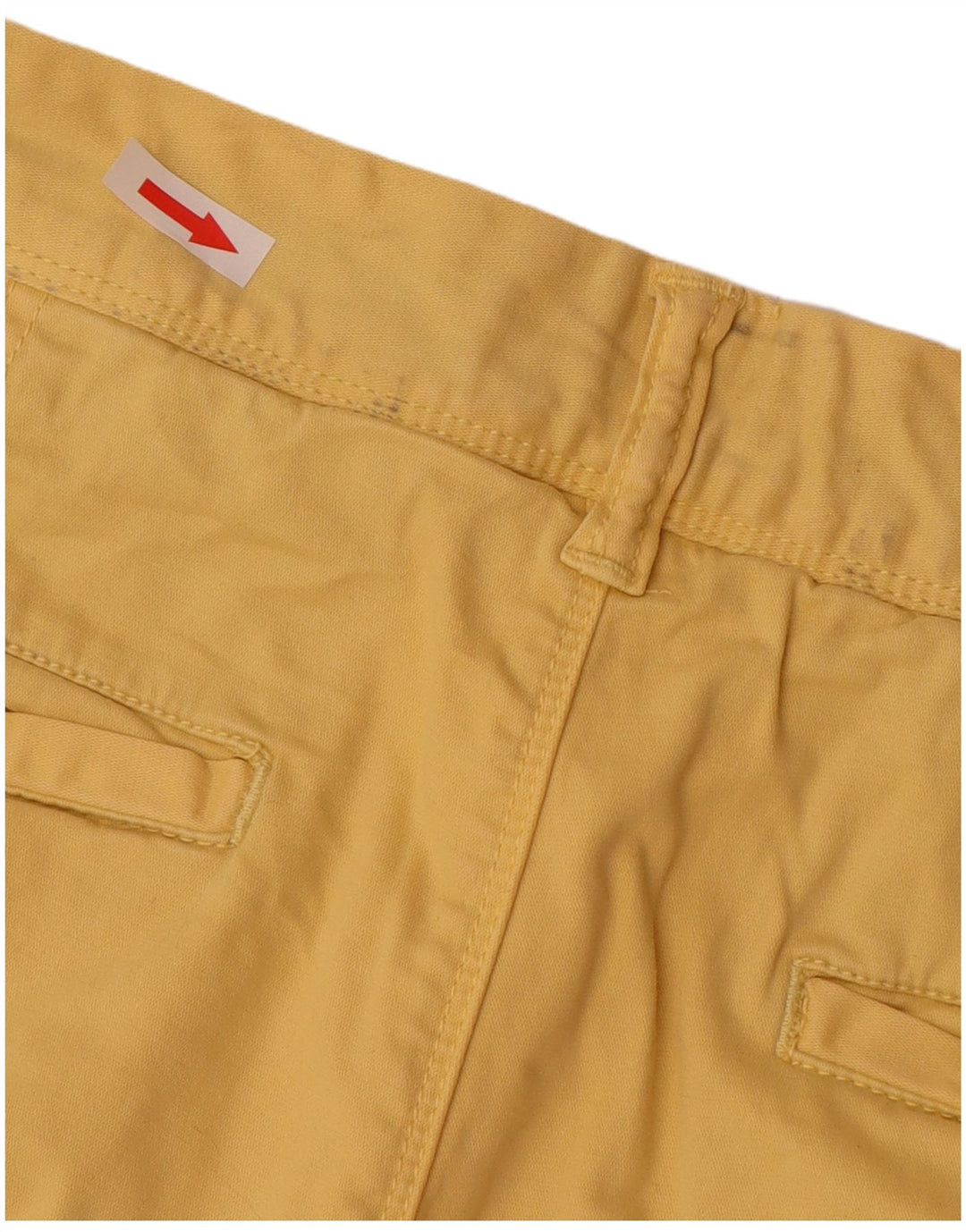 Pantaloncini chino da uomo Superdry W33 Large in cotone giallo
