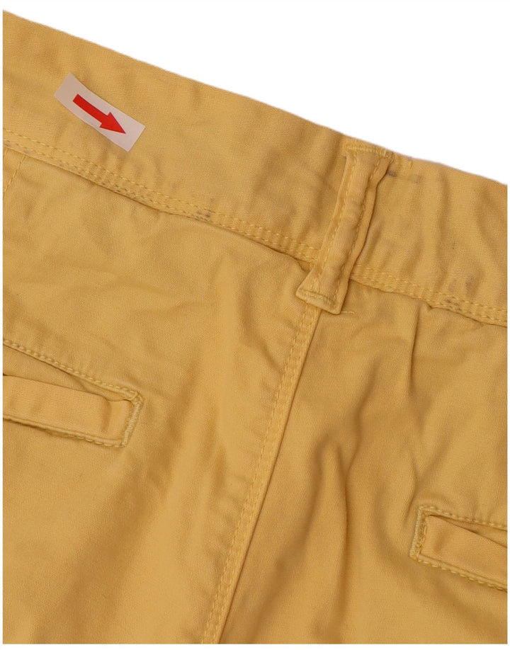 Pantaloncini chino da uomo Superdry W33 Large in cotone giallo