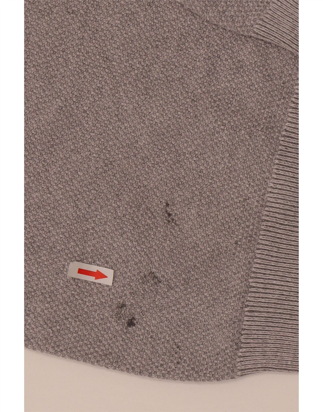 Maglione maglione girocollo da uomo Marks & Spencer piccolo cotone grigio