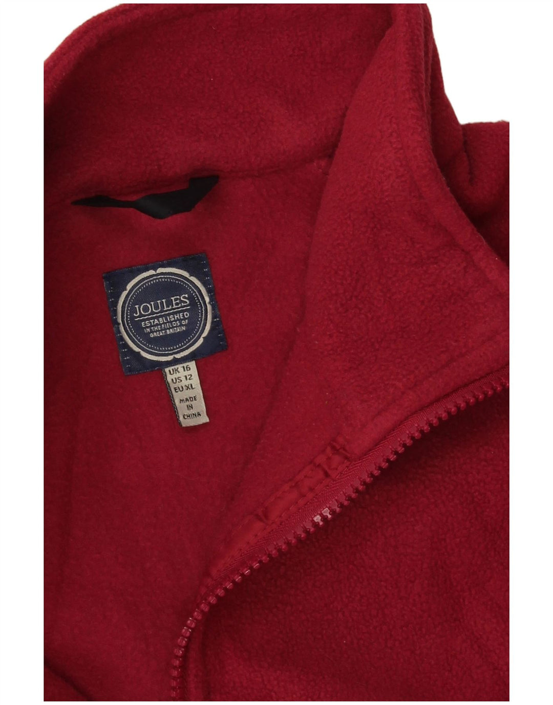 Giacca in pile foderata oversize da donna Joules UK 16 grande poliestere rosa