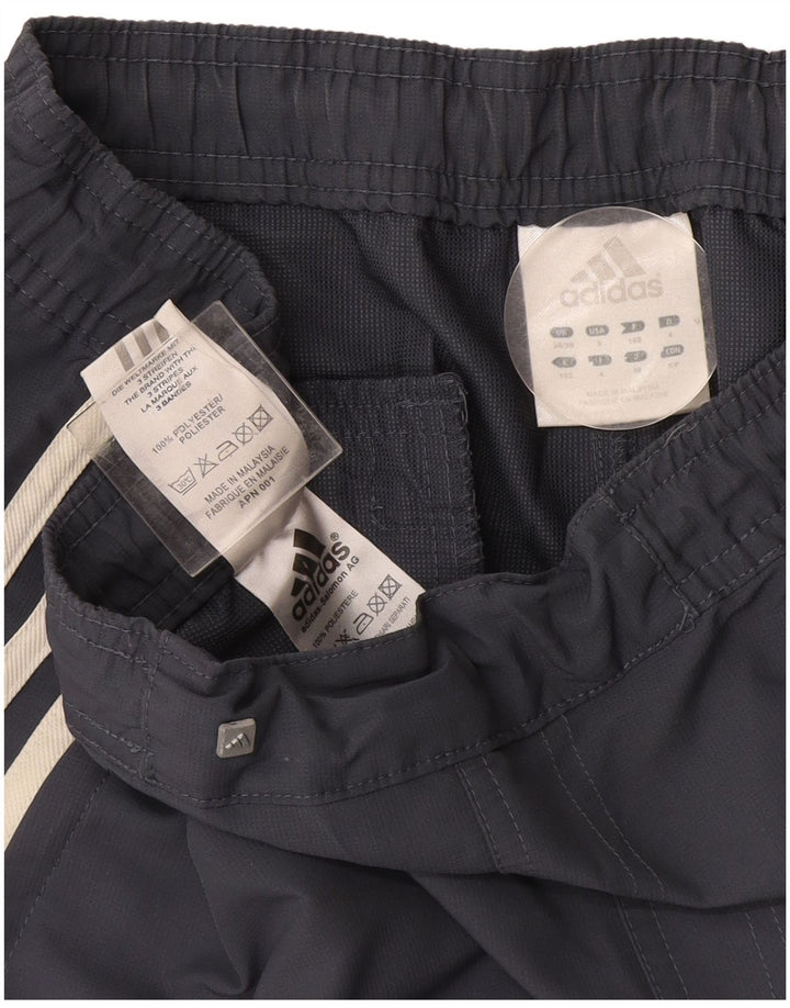 Pantaloni chino dritti da uomo Adidas W36 L31 poliestere blu navy