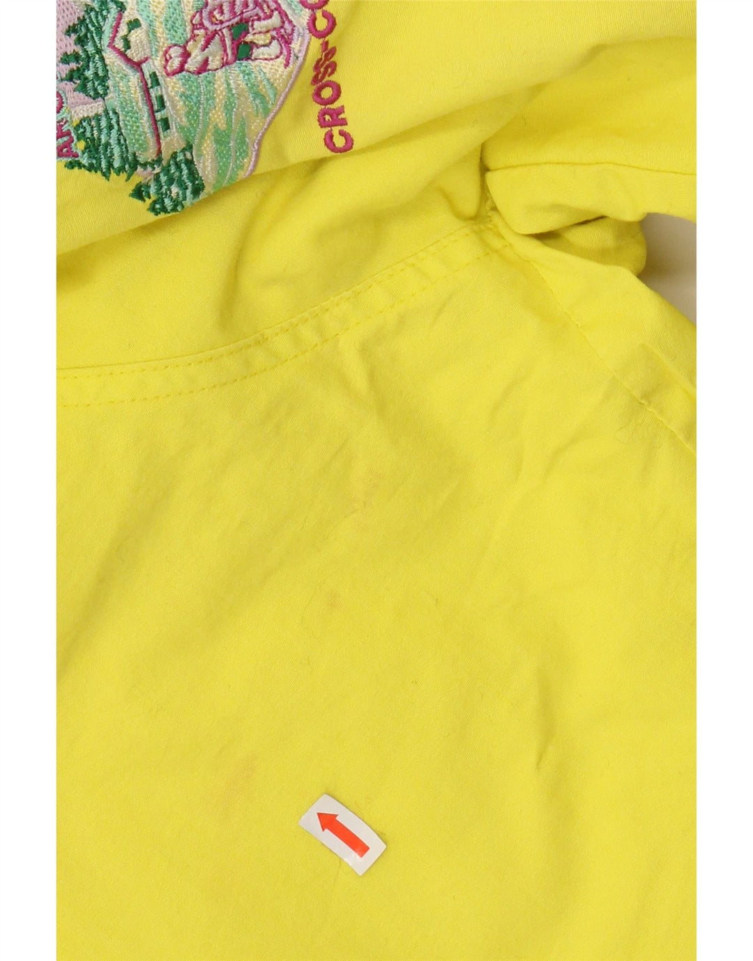 SERGIO TACCHINI Giacca da sci con cappuccio grafica da uomo IT 54 2XL Cotone giallo