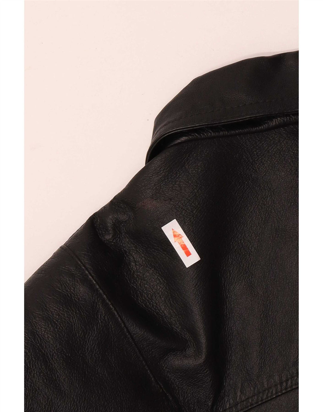 Giacca in pelle vintage da uomo UK 42 XL in pelle nera