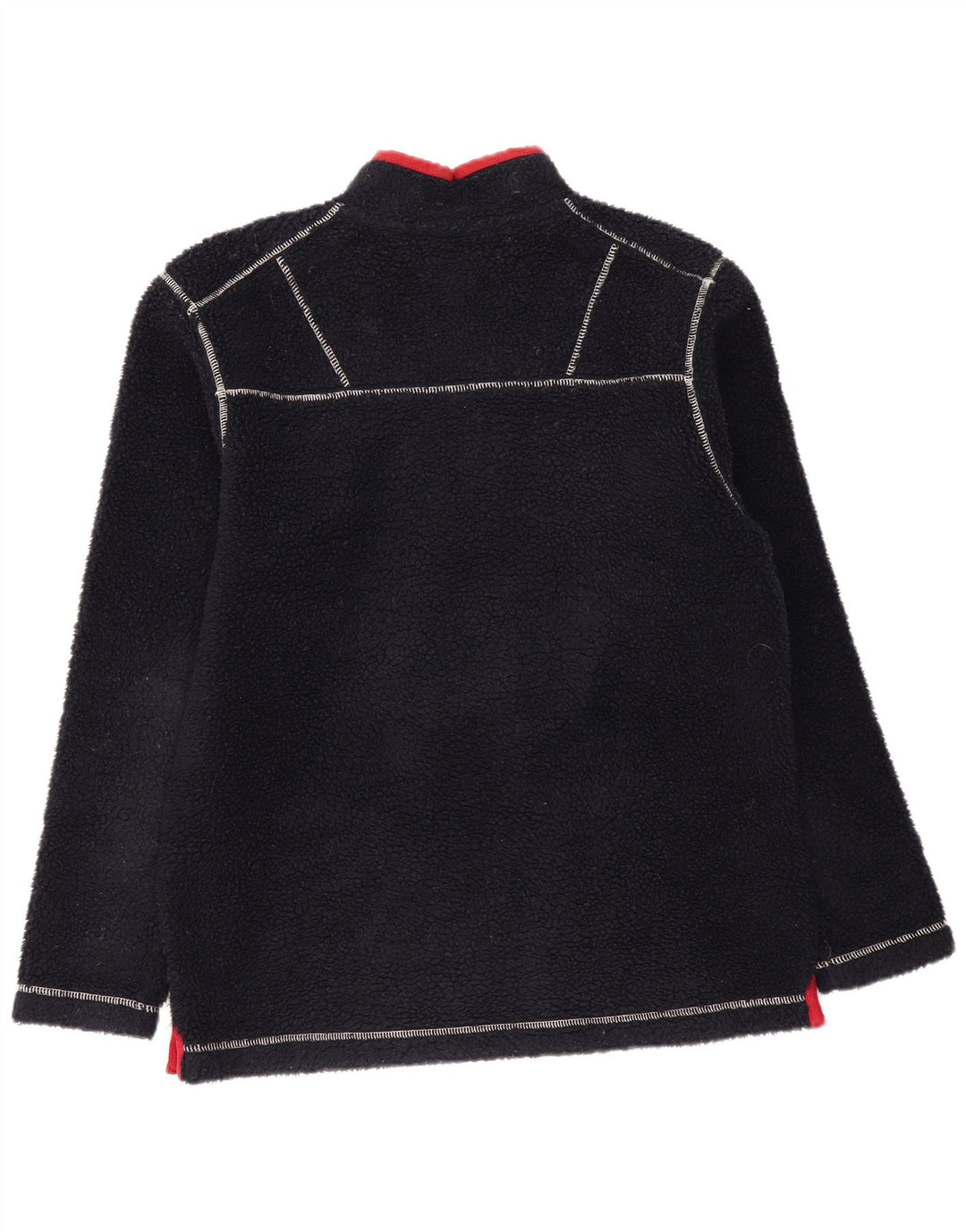 JOULES Maglione in pile da uomo con collo con zip, grande poliestere nero