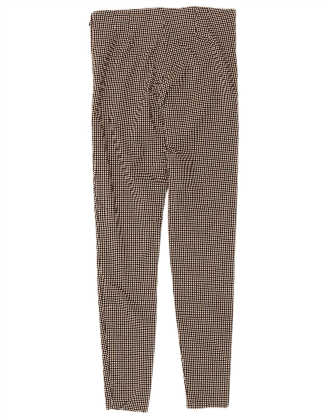 Pantaloni skinny da donna Zara medi W28 L28 a quadretti marroni
