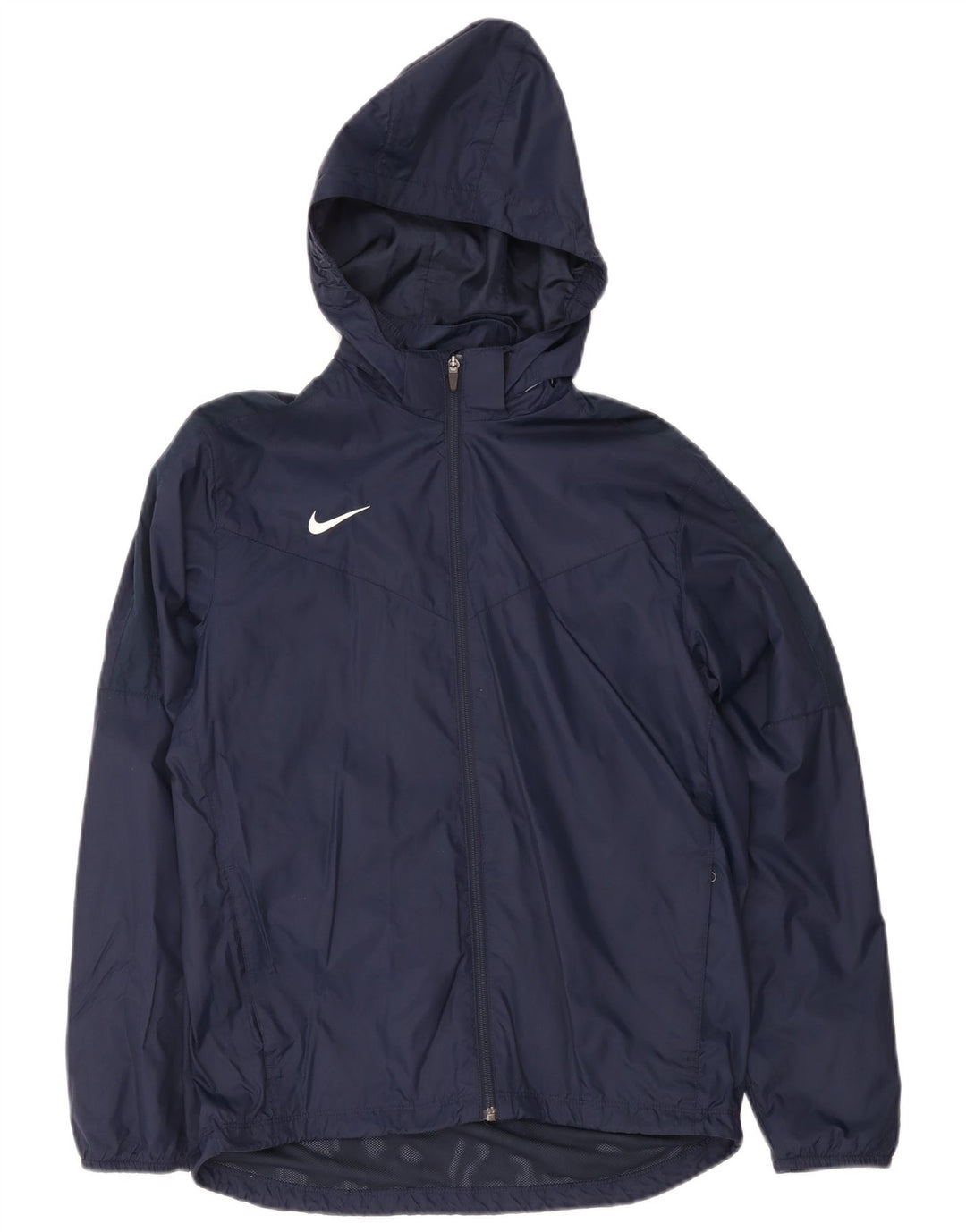 Giacca antipioggia con cappuccio Nike da bambino 13-14 anni XL in nylon blu navy