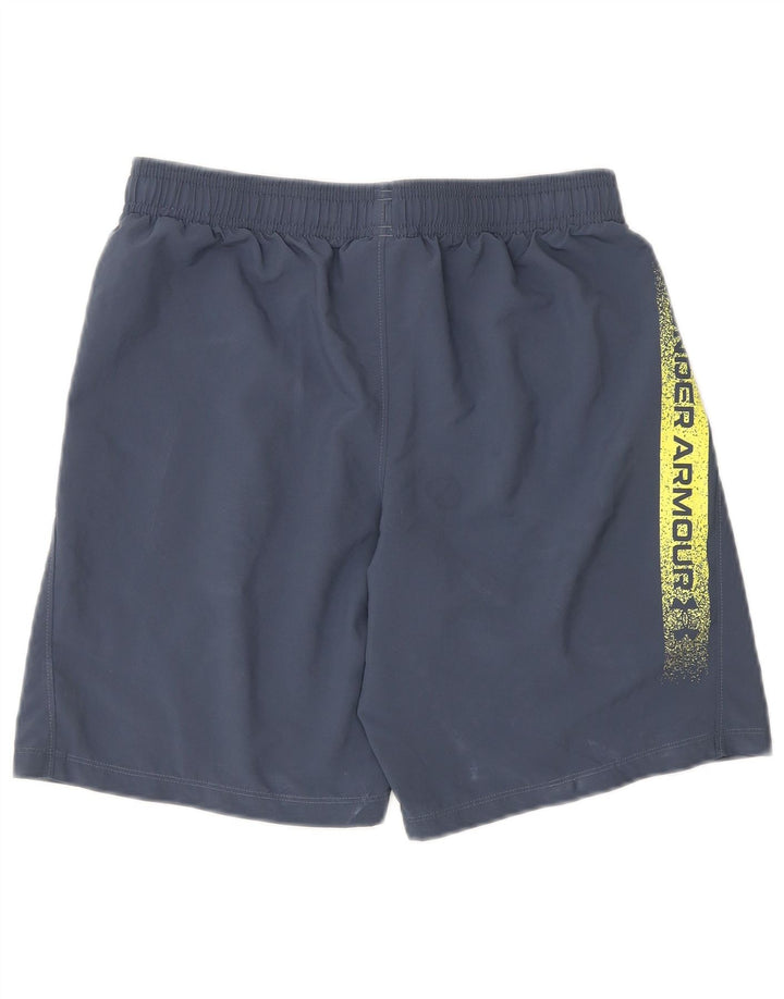 Pantaloncini sportivi con grafica UNDER ARMOUR per ragazzi 11-12 anni Large in poliestere blu