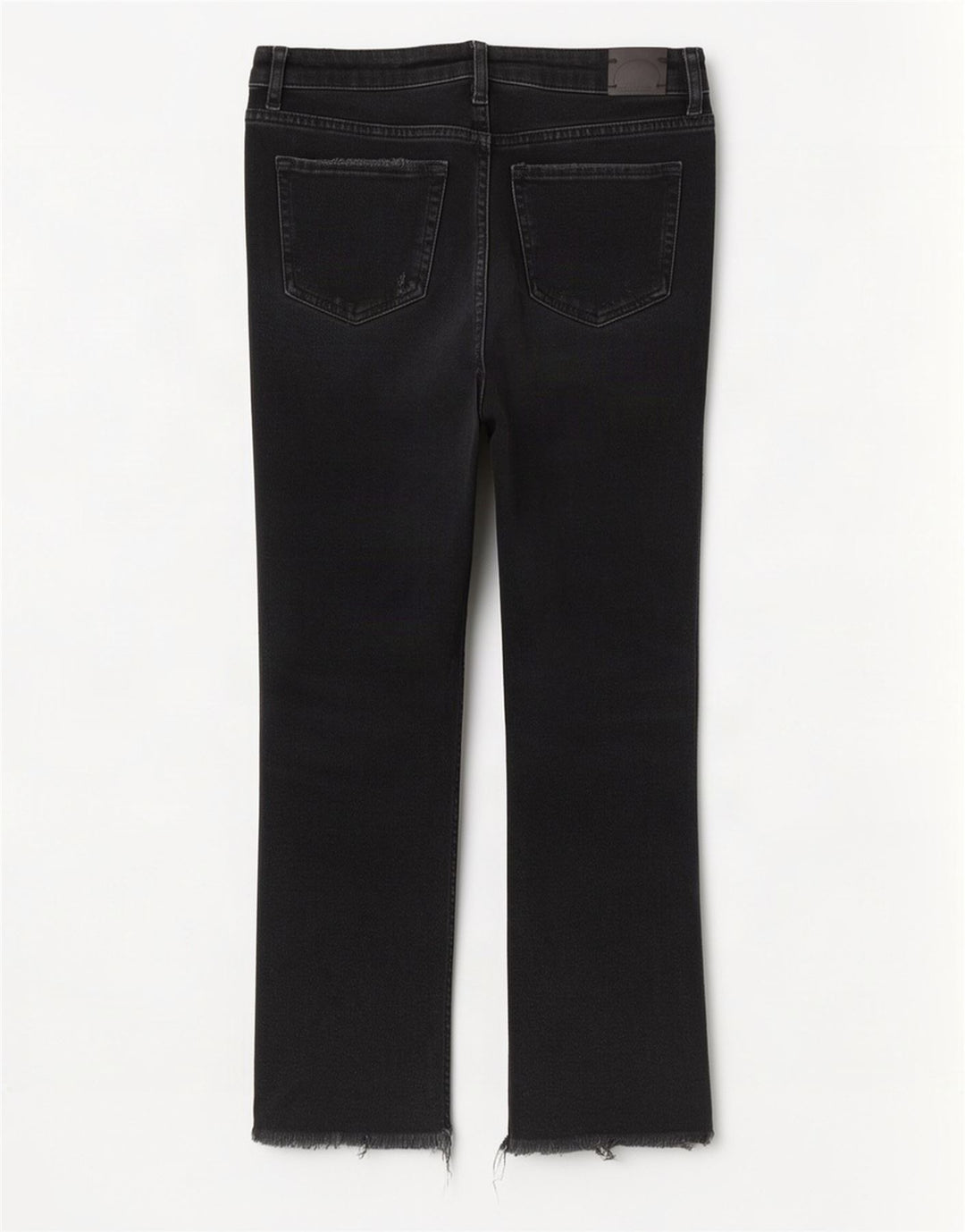 Jeans dritti invecchiati da donna Zara EU 38 piccoli W28 L26 neri