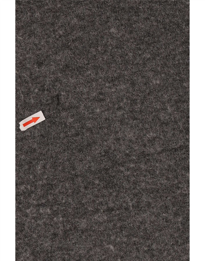 Abito maglione senza maniche da donna Zara UK 14 Large Grigio Poliestere