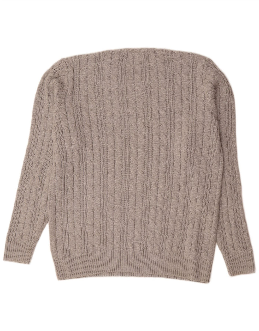 Maglione maglione girocollo da uomo Marks & Spencer vestibilità regolare grande cotone grigio