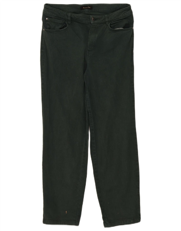 Jeans dritti da donna Massimo Dutti EU 42 Large W32 L28 Verde