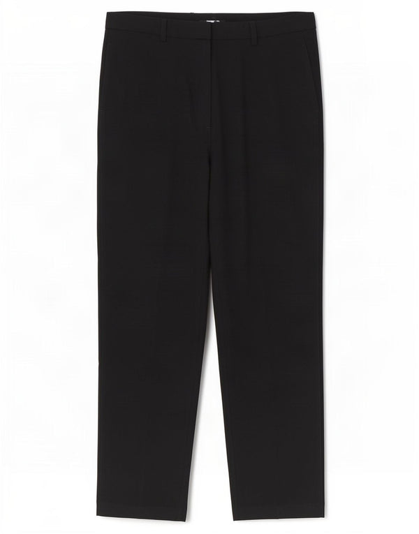 Pantaloni da abito dritti da donna Marks & Spencer UK 16 Large W38 L29 Neri
