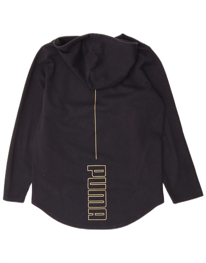 Felpa con cappuccio grafica da donna Puma UK 14 grande poliestere nero