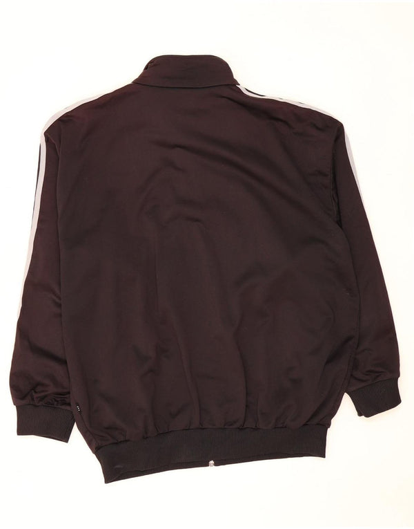 Giacca da ginnastica da uomo Adidas Large nera in poliestere