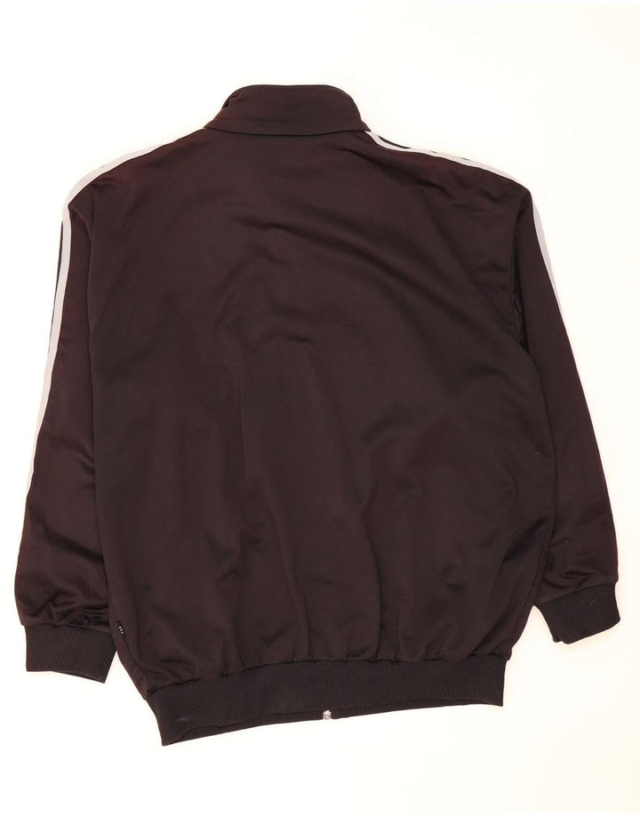 Giacca da ginnastica da uomo Adidas Large nera in poliestere