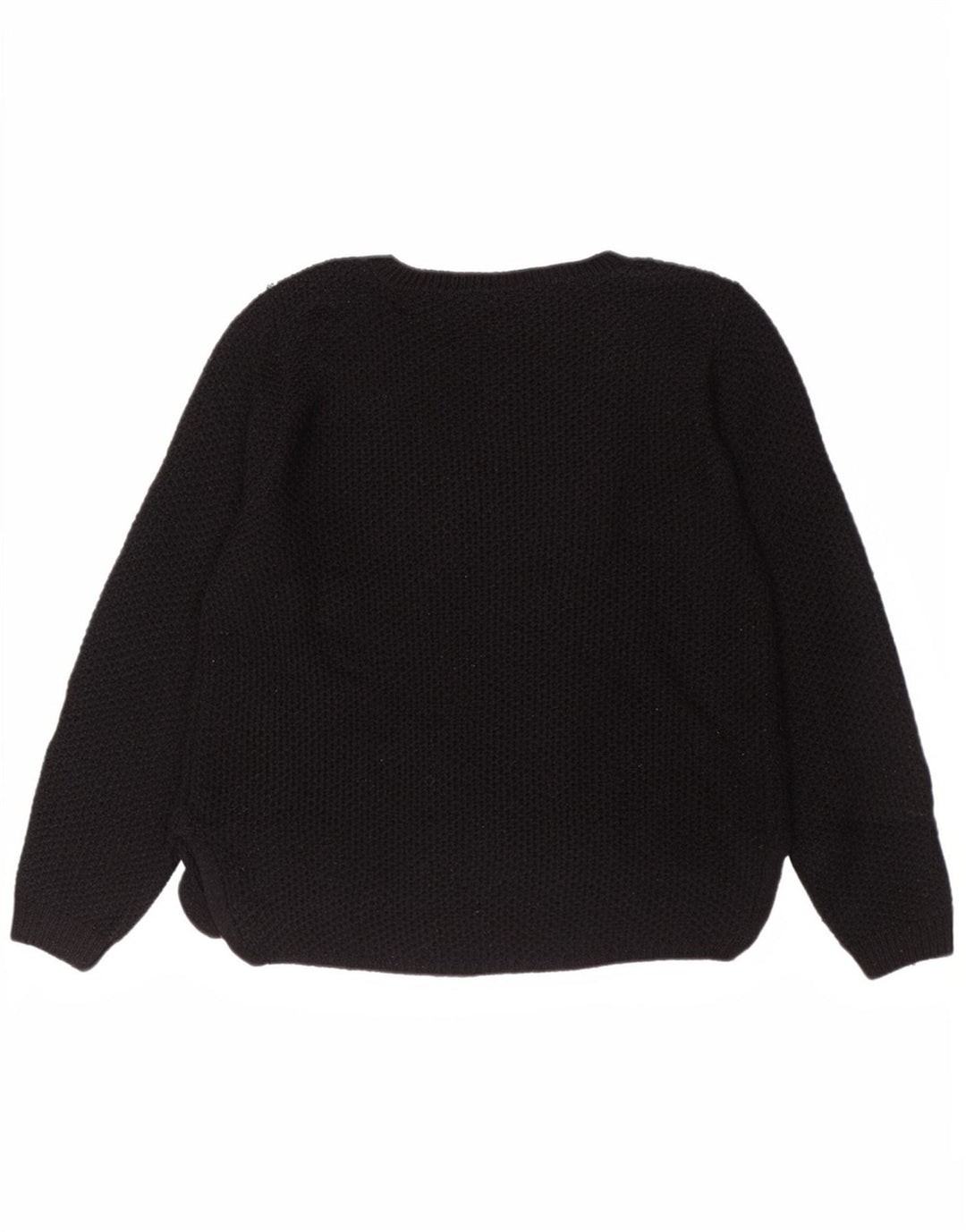 Maglione maglione con scollo a barca da donna Marks & Spencer UK 12 medio nero floreale