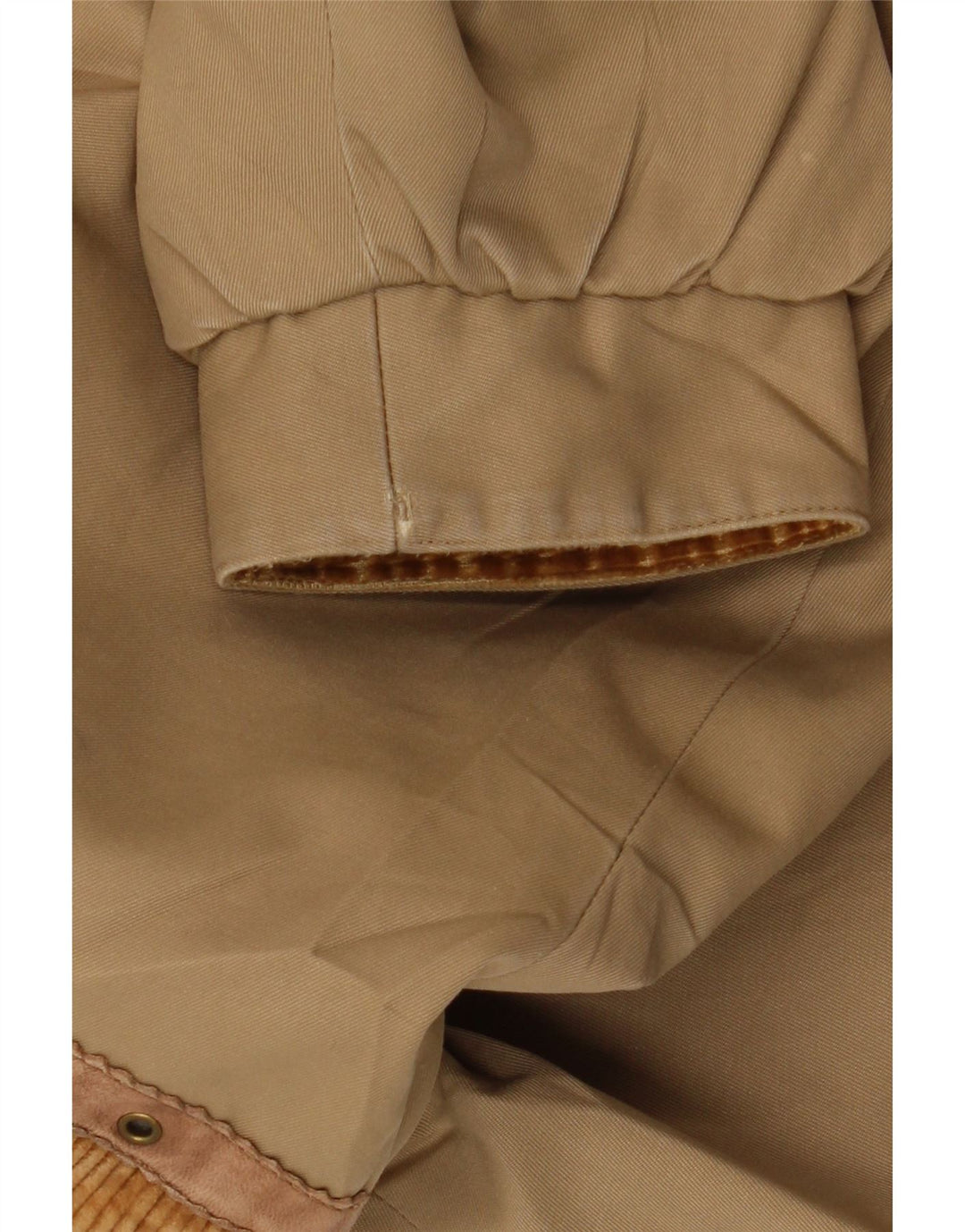 Cappotto giacca a vento da donna VINTAGE UK 16 Large Brown Colourblock