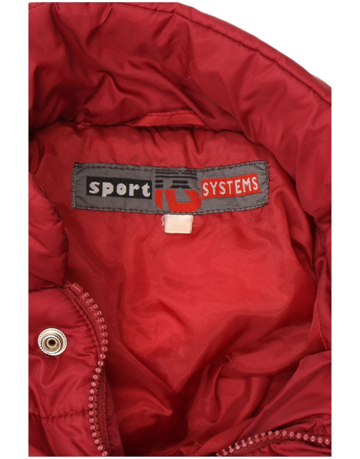 Giacca imbottita da uomo vintage UK 42 XL rossa