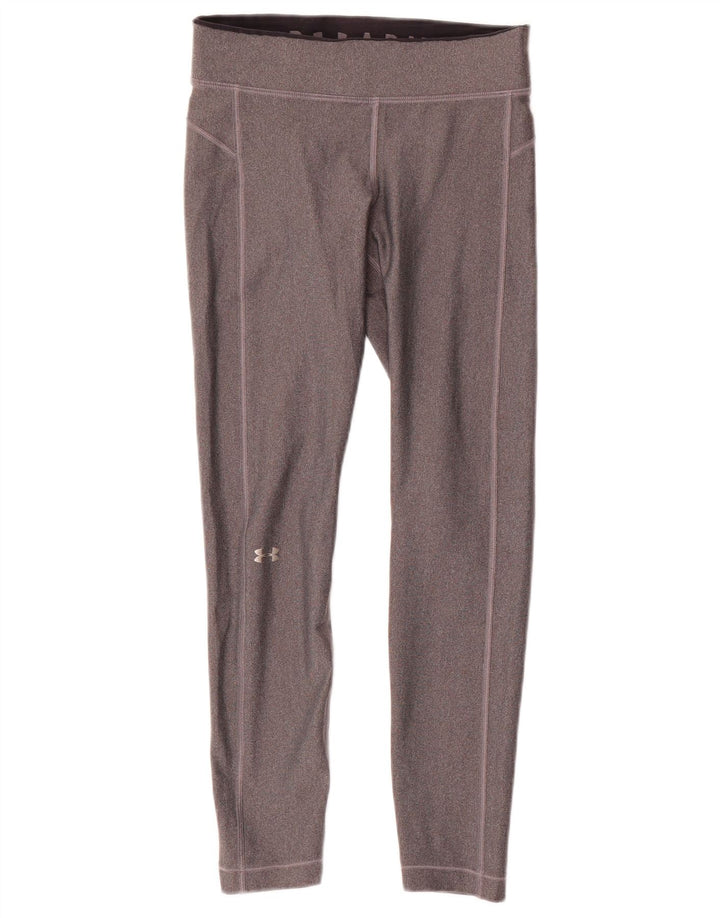 Leggings Under Armour da donna Heat Gear UK 10 piccolo poliestere grigio