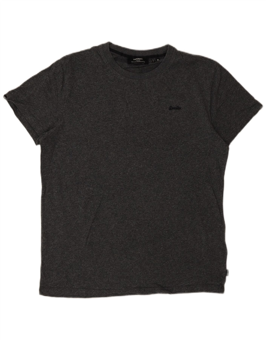 T-shirt da uomo Superdry Top in cotone grigio medio