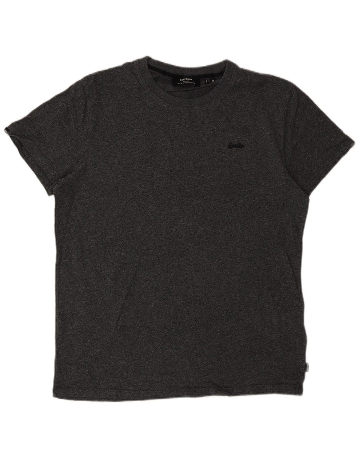 T-shirt da uomo Superdry Top in cotone grigio medio