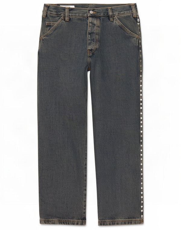 Jeans dritti da uomo Zara EU 38 Small W30 L30 Cotone blu