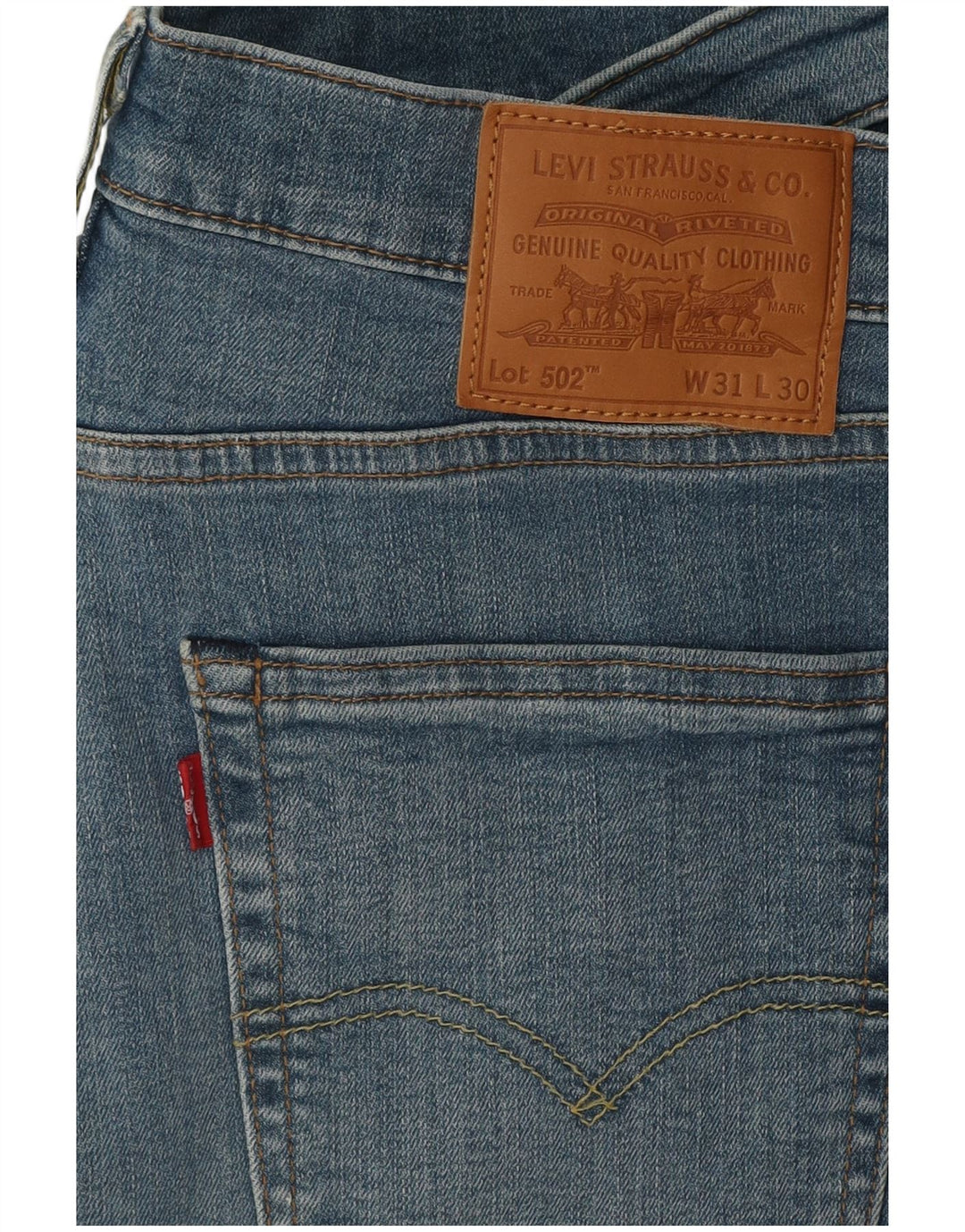 Levi's Uomo 502 Jeans affusolati W31 L28 Cotone blu
